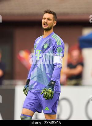 Sven ULREICH, FCB 26 goalkeeper,   at the friendly match FC ROTTACH-EGERN - FC BAYERN MÜNCHEN 1-14 in the Training Camp at Stadion am Birkenmoos, 1.German Soccer League , in Rottach-Egern, Tegernsee, July 24, 2024  Season 2024/2025, FCB, Photographer: Peter Schatz Stock Photo