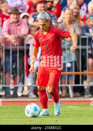 Bryan Zaragoza (FCB 17)   at the friendly match FC ROTTACH-EGERN - FC BAYERN MÜNCHEN 1-14 in the Training Camp at Stadion am Birkenmoos, 1.German Soccer League , in Rottach-Egern, Tegernsee, July 24, 2024  Season 2024/2025, FCB, Photographer: Peter Schatz Stock Photo