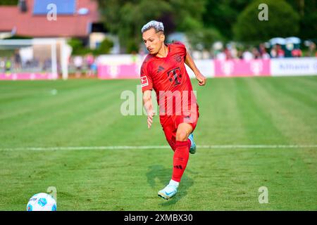 Rottach Egern, Germany. 24th July, 2024. Bryan Zaragoza (FCB 17) at the friendly match FC ROTTACH-EGERN - FC BAYERN MueNCHEN 1-14 in the Training Camp at Stadion am Birkenmoos, 1.German Soccer League, in Rottach-Egern, Tegernsee, July 24, 2024 Season 2024/2025, FCB, Photographer: ddp images/star-images Credit: ddp media GmbH/Alamy Live News Stock Photo