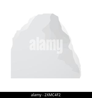 piece of torn paper, collage of notebook paper, white sheet. Paper scrap. Vector elements Stock Vector