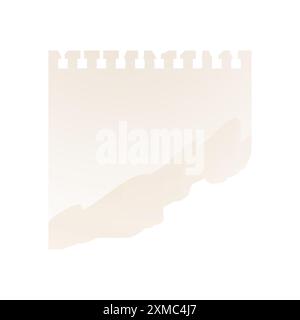A piece of torn paper, ripped from a notebook collage . Paper scrap. Vector elements Stock Vector