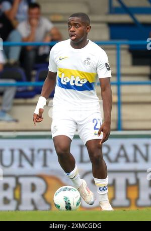 Noah Sadiki (27) of Union pictured during the Jupiler Pro League season 2024 2025 matchday 30