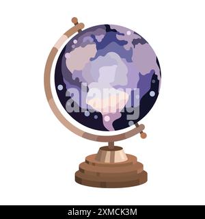 Witch's Mysterious Magic World Globe Stock Vector