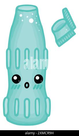 Kawaii Soda Tube Popsicle Stock Vector