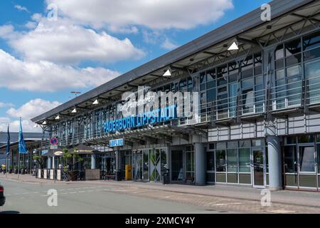 Paderborn-Lippstadt Airport, regional airport, terminal building North Rhine-Westphalia, Germany Stock Photo