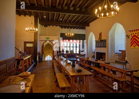 The Great Hall, Caldicott Castle Stock Photo
