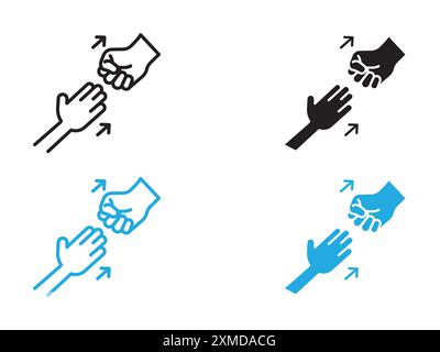 abandonment icon vector line logo mark or symbol set collection outline style Stock Vector