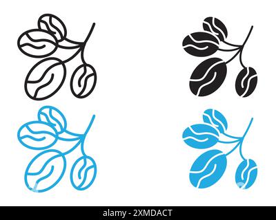 Arab date fruit icon vector line logo mark or symbol set collection outline style Stock Vector