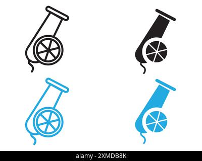 Cannon icon vector line logo mark or symbol set collection outline style Stock Vector