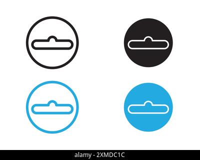Euro hook icon vector line logo mark or symbol set collection outline style Stock Vector