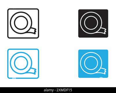 scotch icon vector line logo mark or symbol set collection outline style Stock Vector