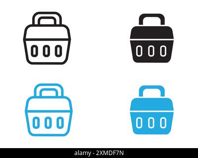 resock animals icon vector line logo mark or symbol set collection outline style Stock Vector