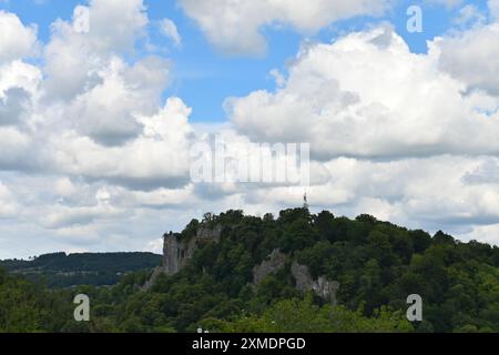 Floating White Clouds Stock Photo