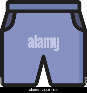 Sport Pants Icon Stock Vector