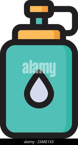 Water Bottle Icon Stock Vector