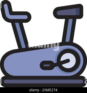 Stationery Bike Icon Stock Vector