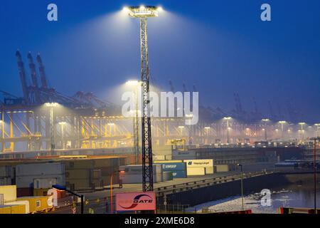 EUROGATE Container Terminal in the overseas harbour of Bremerhaven, Lower Saxony, Germany Stock Photo