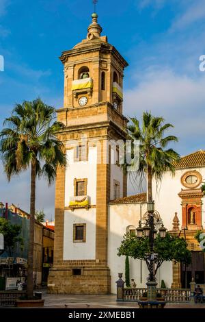 Kirche von La Palma, Hauptplatz Plaza Alta Algeciras, Spanien Stock Photo