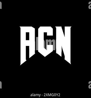 ACN letter logo design for technology company. ACN logo design black ...