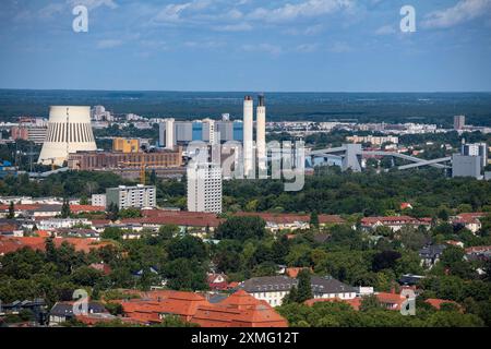 Müllheizkraftwerk der BSR . Berliner Stadtreinigung, Kraftwerk Reuter West, Ruhleben, Siemensstadt, Spandau, Berlin, Deutschland mcpins *** Waste-to-e Stock Photo