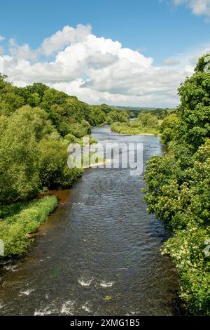 River Wye, Hay-on-Wye, Powys, Wales Stock Photo