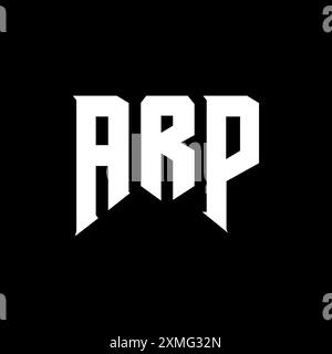 ARP letter logo design for technology company. ARP logo design black ...
