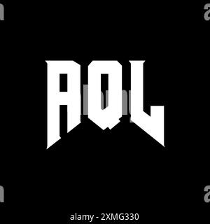 AQL letter logo design for technology company. AQL logo design black ...