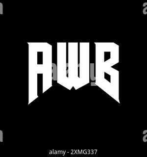 AWB letter logo design for technology company. AWB logo design black ...
