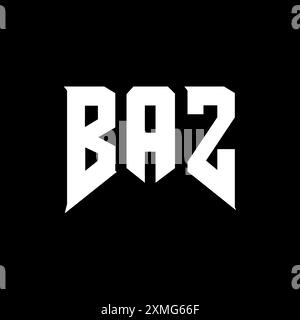 BAZ letter logo design for technology company. BAZ logo design black ...
