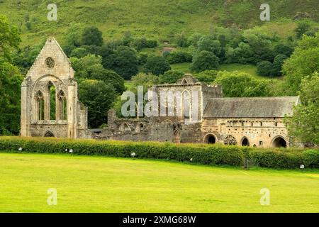 Valle Crucis Abbey, near Llangollen, Denbighshire, Wales Stock Photo