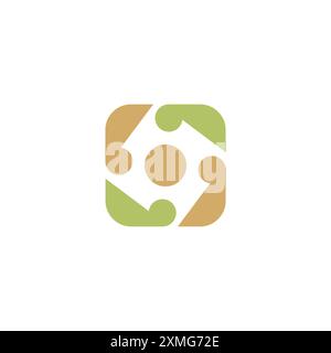 Community people group. social Logo icon design template Stock Vector