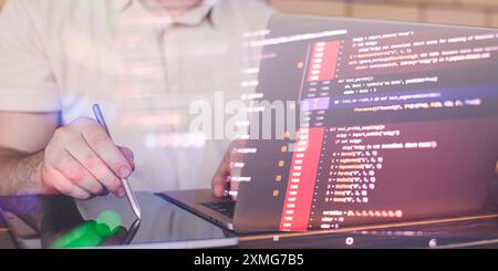 Application development, digital software technology development concept. Application prototype development process planning Stock Photo