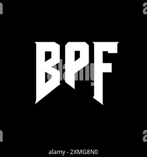 BPF letter logo design for technology company. BPF logo design black ...