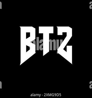 BTZ letter logo design for technology company. BTZ logo design black ...