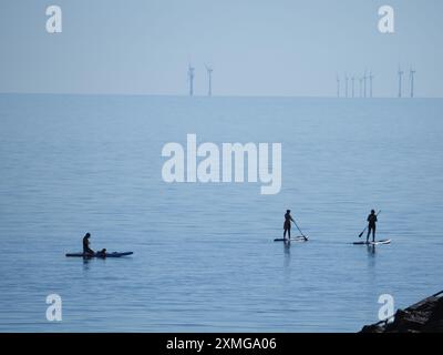 Sheerness, Kent, UK. 28th July, 2024. UK Weather: sunny in Sheerness, Kent. Credit: James Bell/Alamy Live News Stock Photo