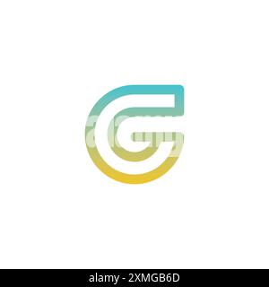 G Logo Vector Design. G Icon Simple Stock Vector