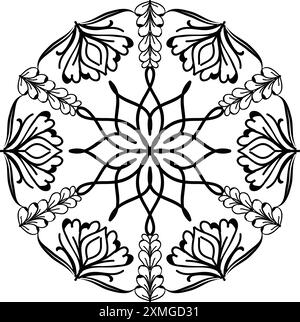 Floral Mandala Vector art 36 Stock Vector