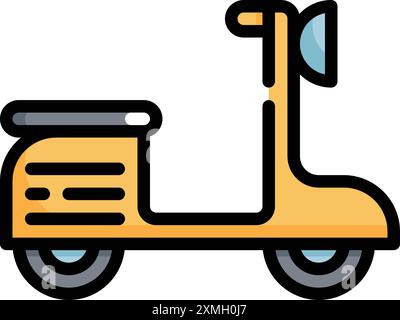 Transportation Colorful Bike Icon Stock Vector