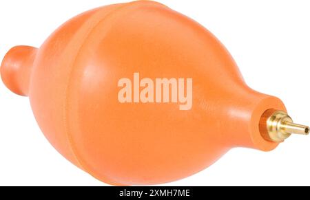 small orange air blower ,isolated on white background Stock Photo