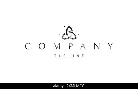 Vector logo with an abstract image of a Celtic knot. Stock Vector