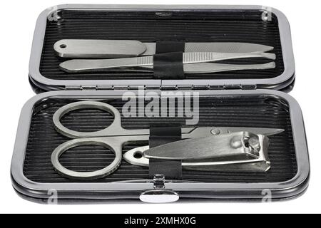 manicure set isolated on white background Stock Photo