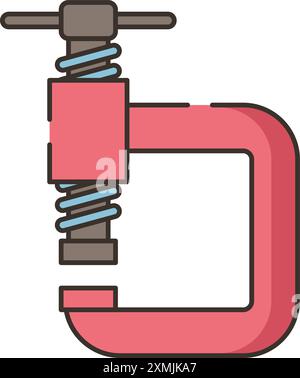 Clamp Tool Icon Stock Vector