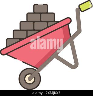 Construction Material Icon Stock Vector