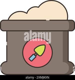 Cement Icon Stock Vector