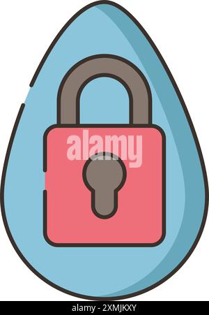 Moisture Protection Icon Stock Vector