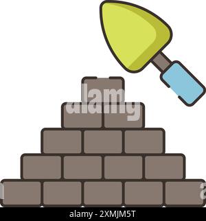 Masonry Icon Stock Vector