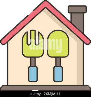 Home and Garden Tools Icon Stock Vector