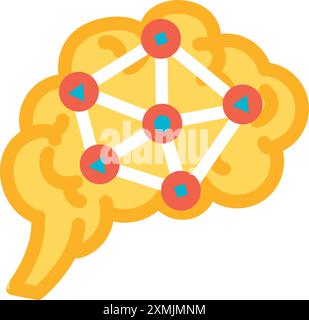 Brain Activity Action Analysis Stock Vector
