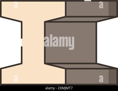 Steel Icon Stock Vector