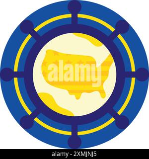 US Holiday Columbus Day Stock Vector